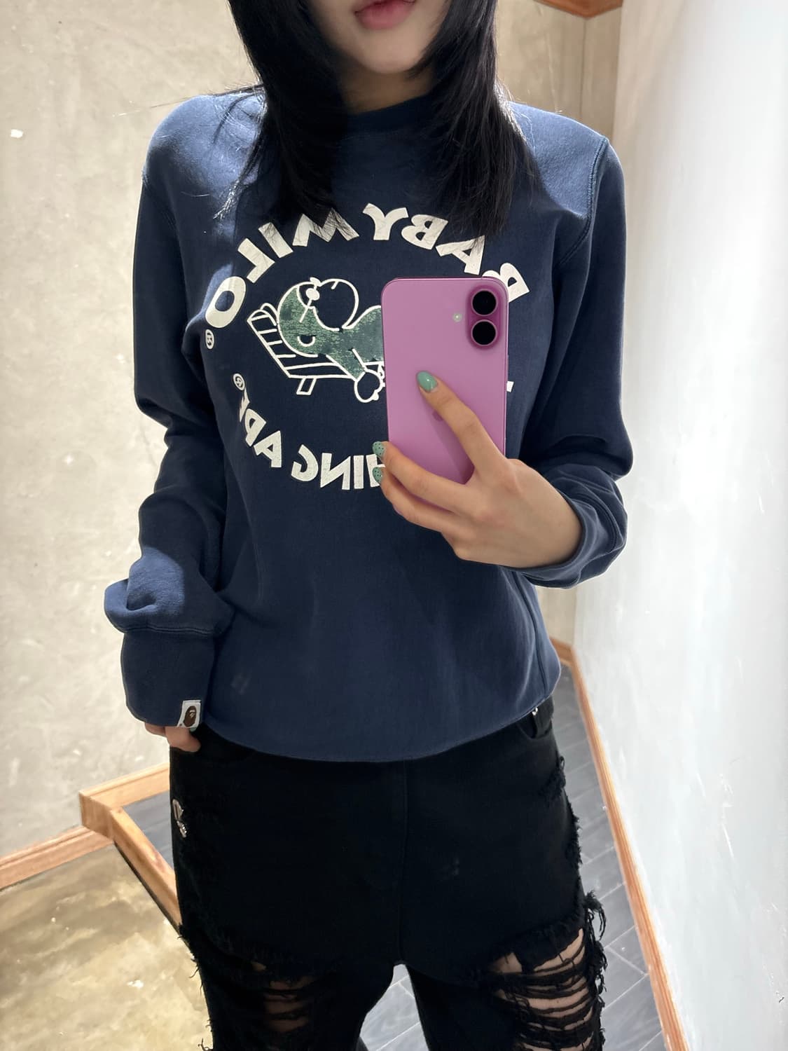 베이프 베이비마일로 스웻셔츠 상품이미지2