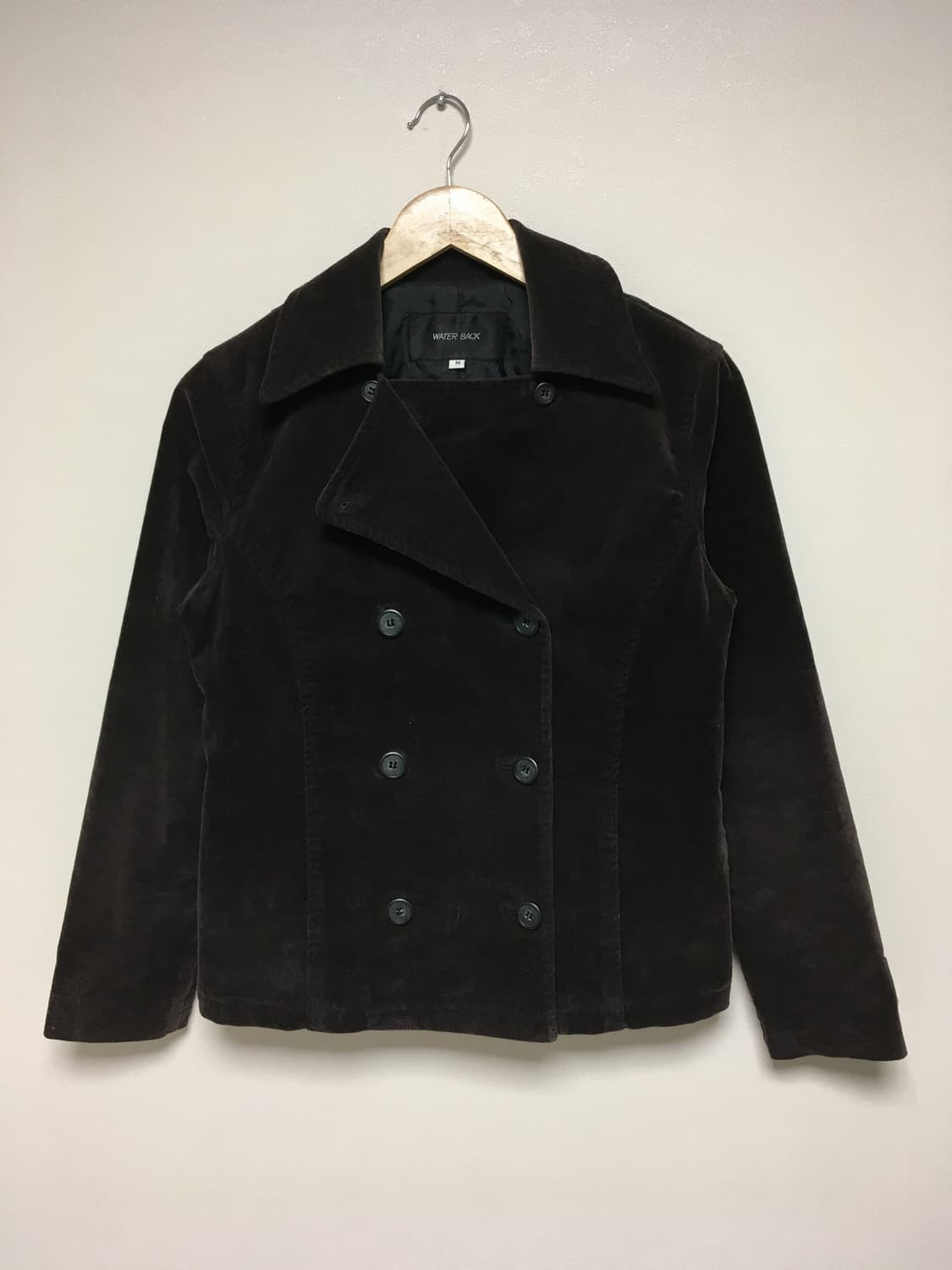 vintage velvet double jacket dark brown 상품이미지5