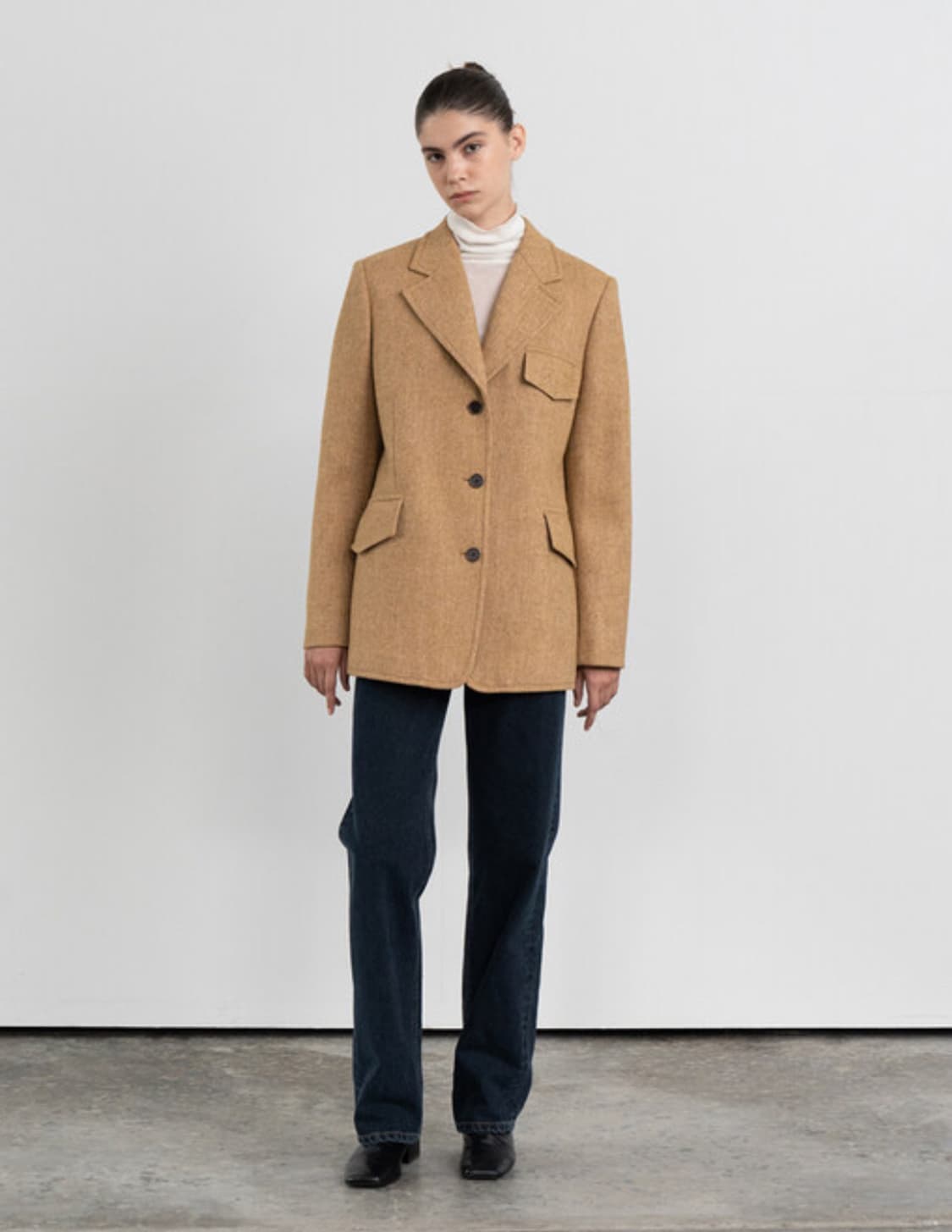 르 울 헤링본 자켓 LE wool herringbone over fit 상품이미지1