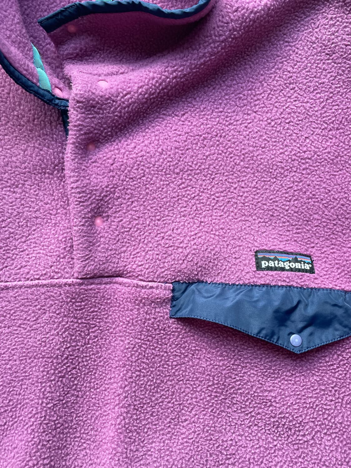 90s 파타고니아 신칠라 스노우리스 퍼플 블루 눈없산 빈티지 상품이미지4
