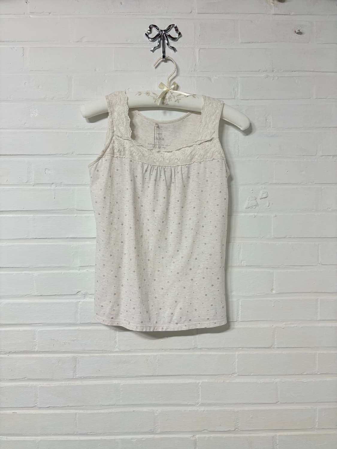 jpn vintage lace dot sleeveless 상품이미지1