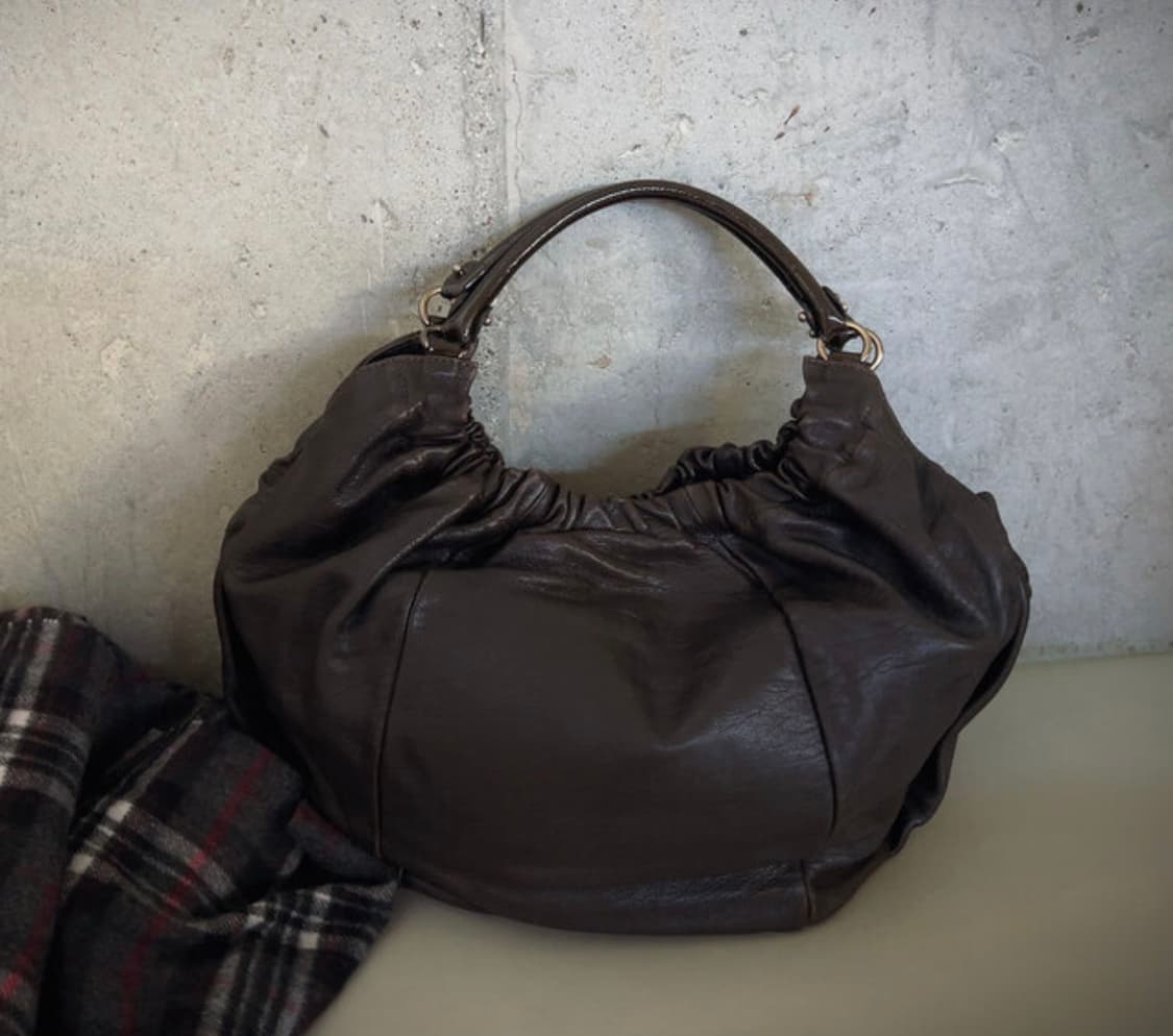 SALVATORE FERRAGAMO 페라가모 브라운 양가죽 숄더백 상품이미지10