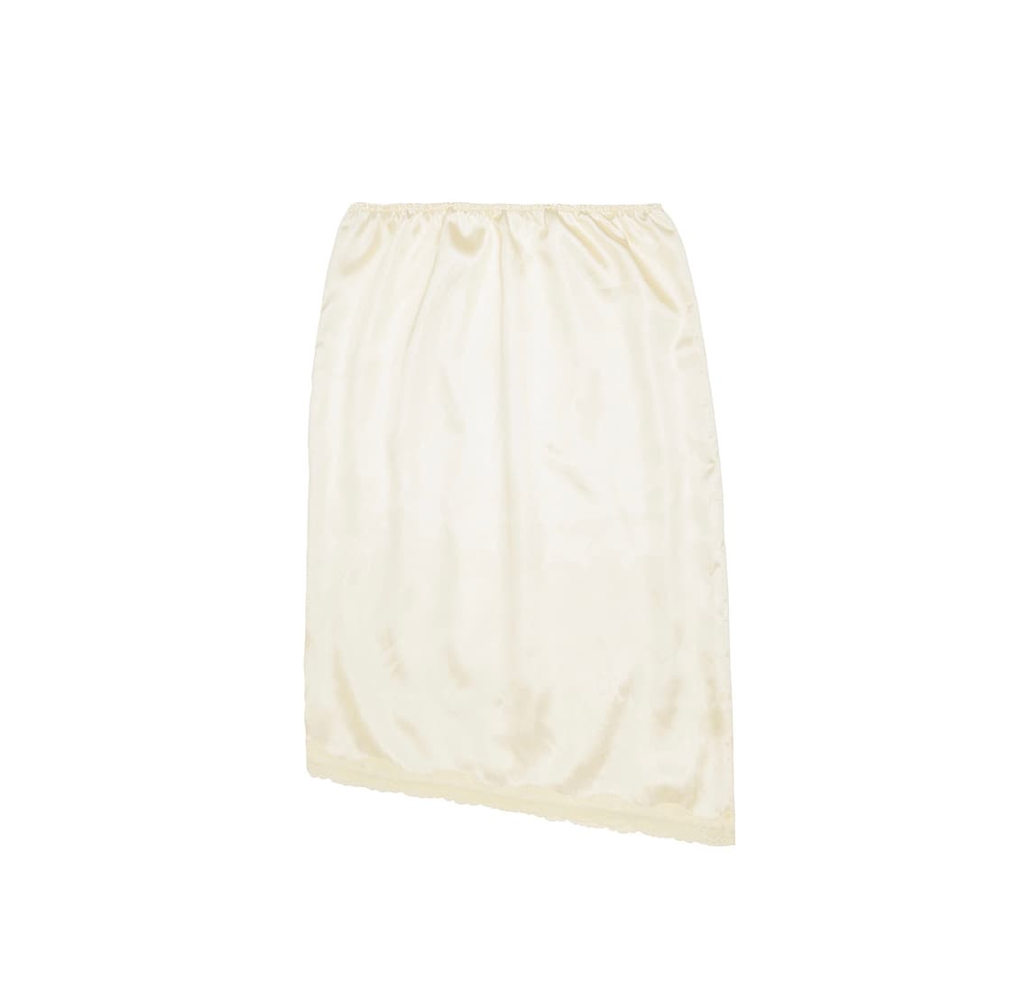 김프티 언발란스 레이스 새틴 스커트 상품이미지6