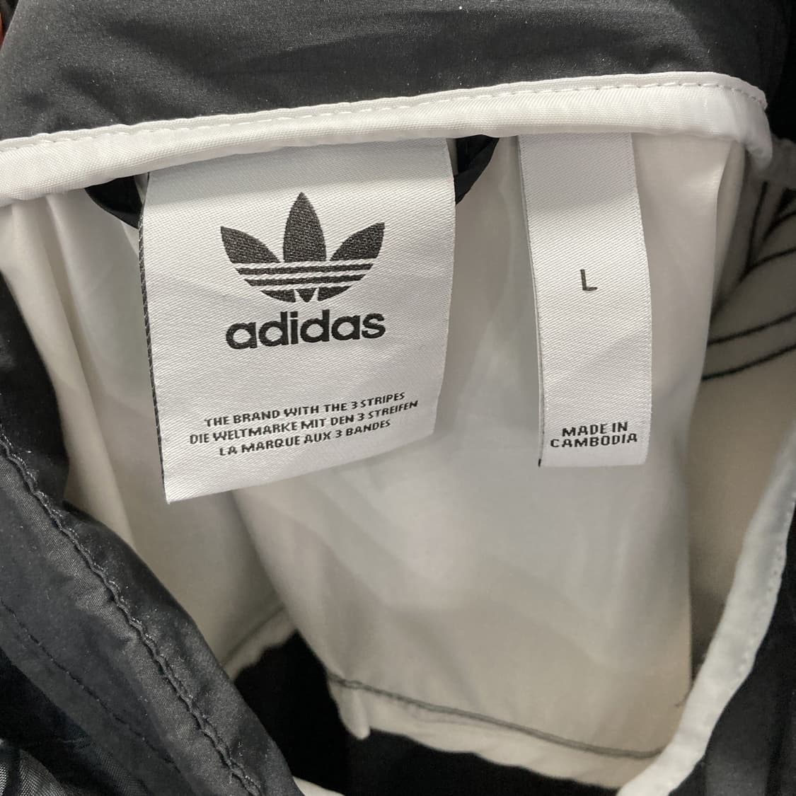 아디다스 남성 팔머스톤 윈드브레이커 흰검 L  상품이미지4