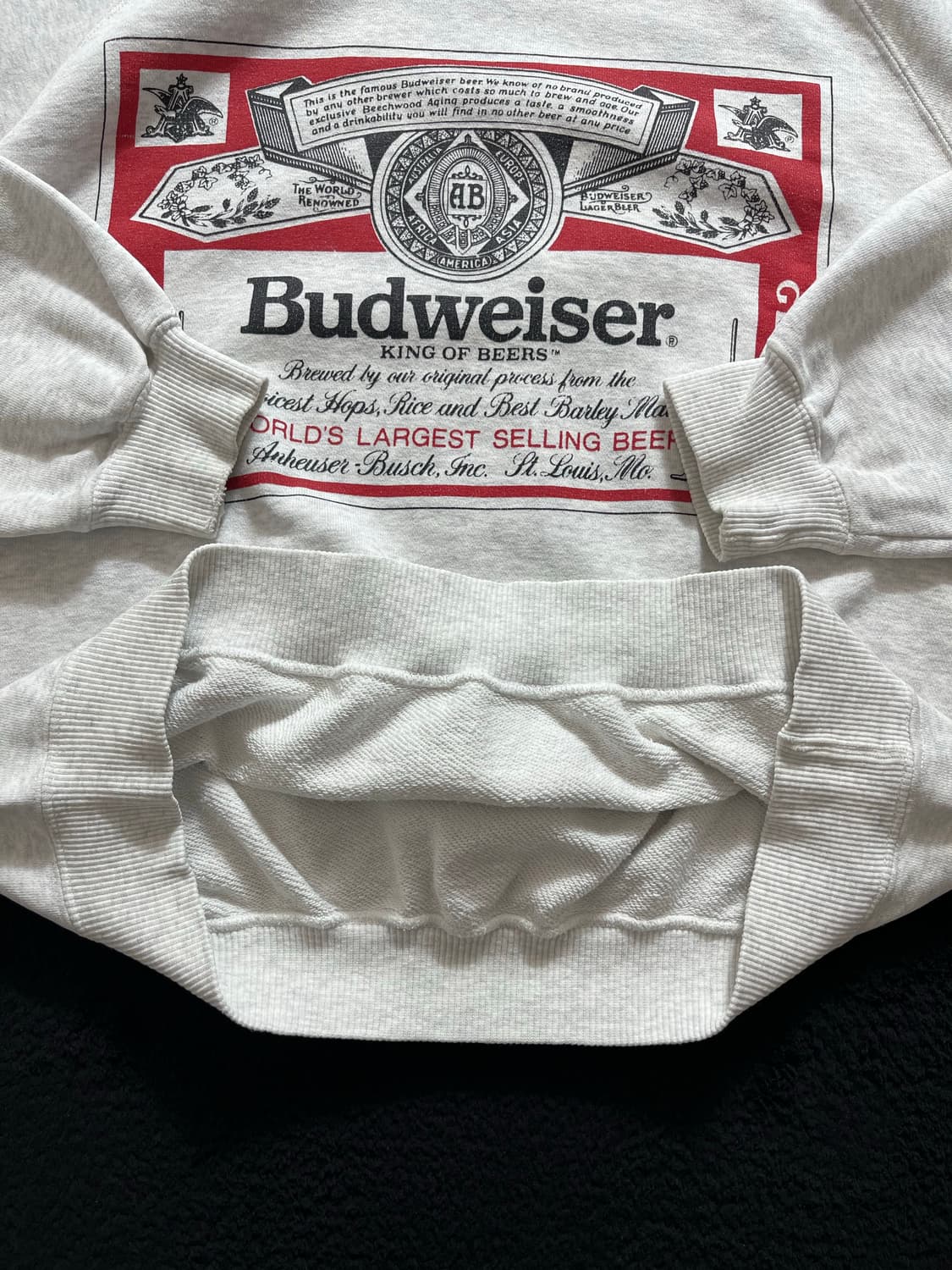 90s 빈티지 버드와이저 스웻셔츠 상품이미지3