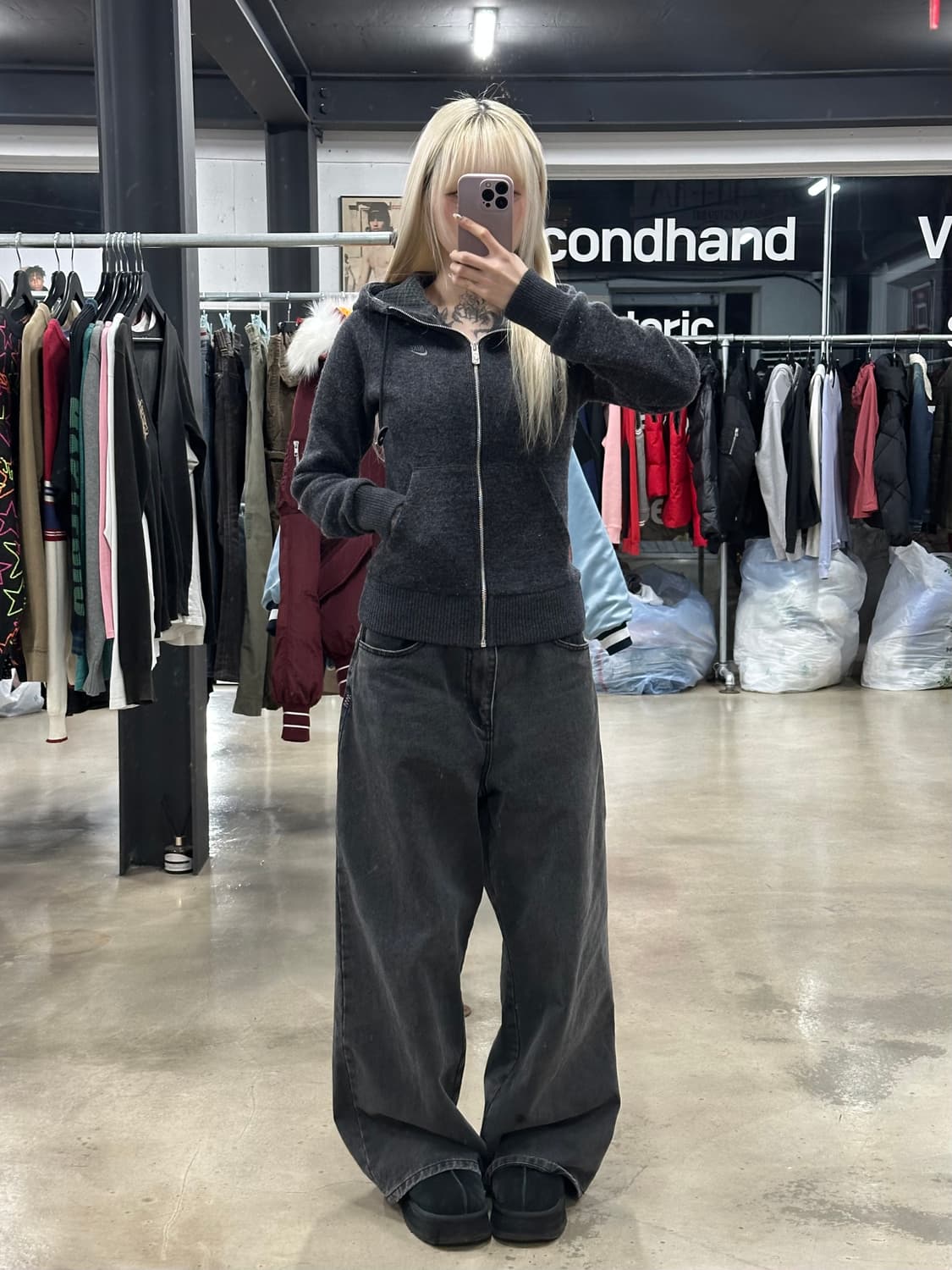 나이키 니트 후드 집업 자켓 상품이미지2