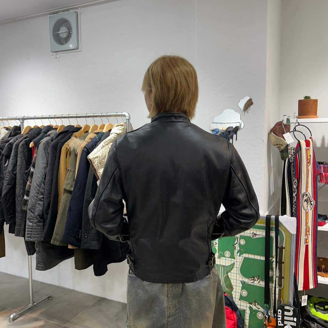 쇼트 schott 가죽 레더 바이커 641자켓 상품이미지6