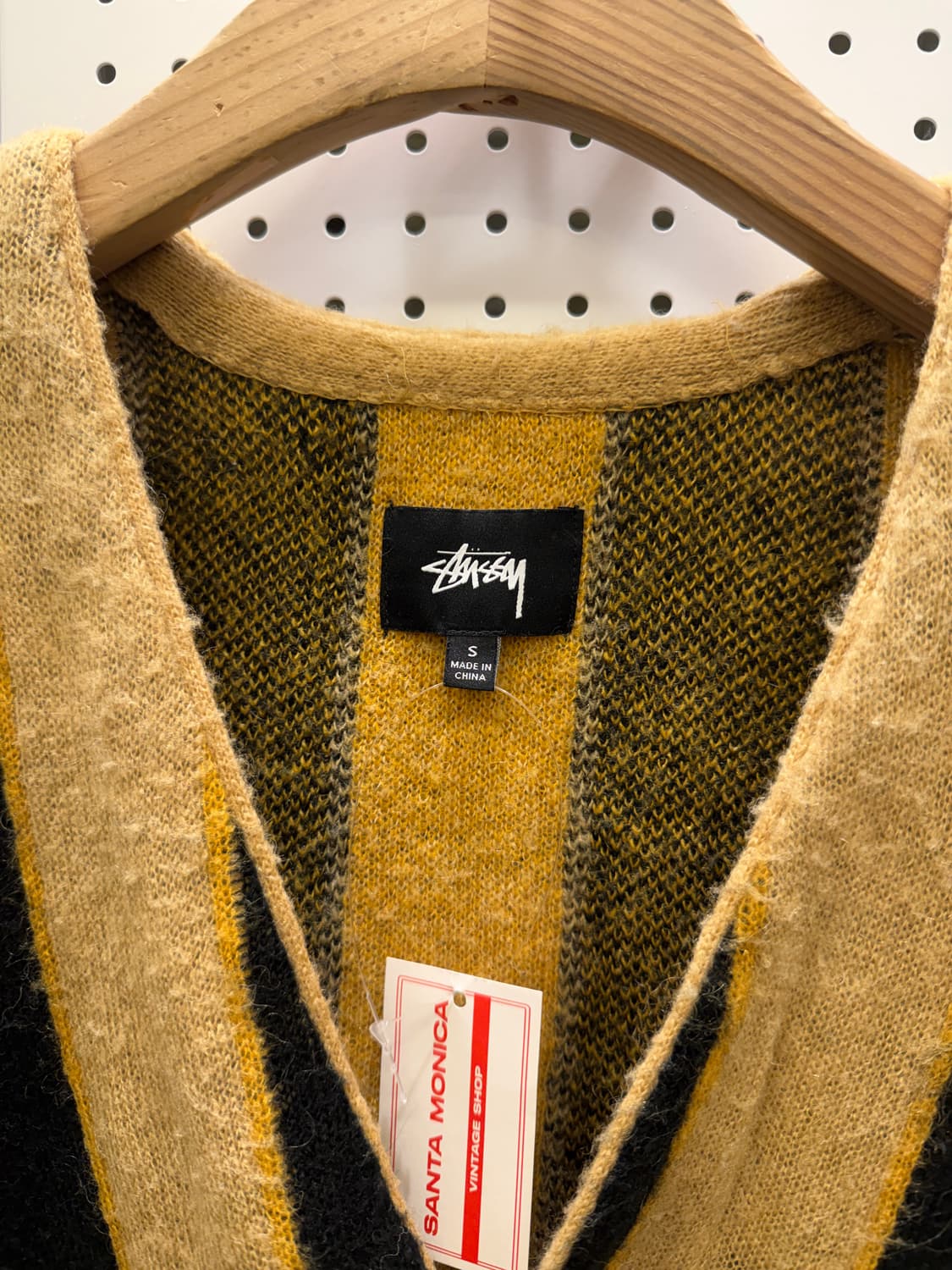 스투시 모헤어 버티컬 스트라이프 가디건 U317 상품이미지4