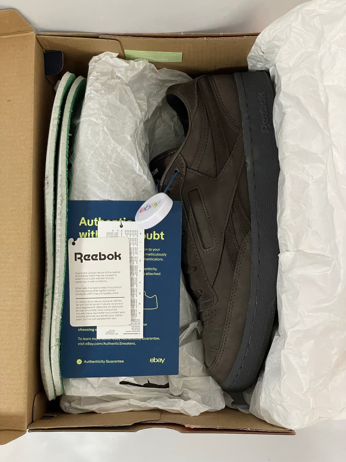 (285) 리복 X Adsum 클럽c 브라운 스웨이드 신발 상품이미지10