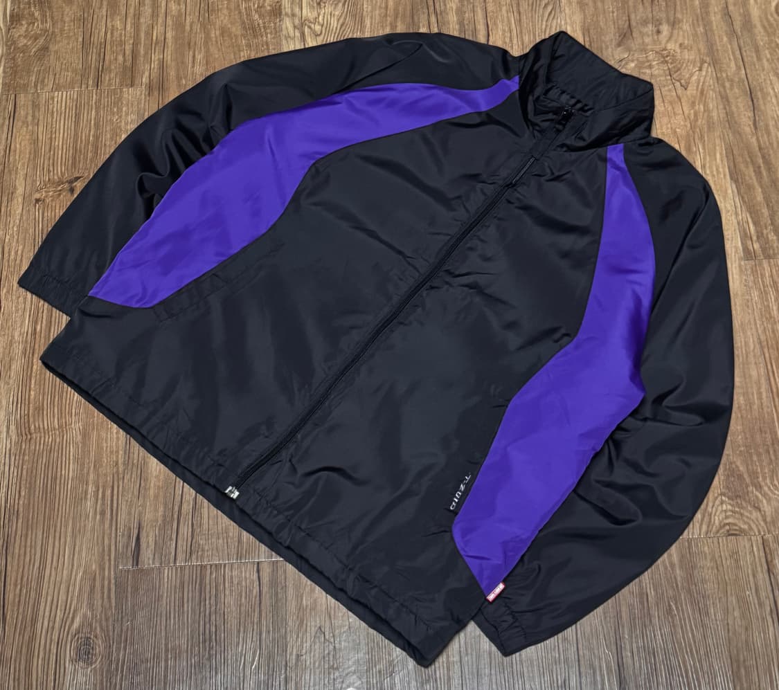 티조드 미즈노 블랙 퍼플 바람막이 점퍼 상품이미지1
