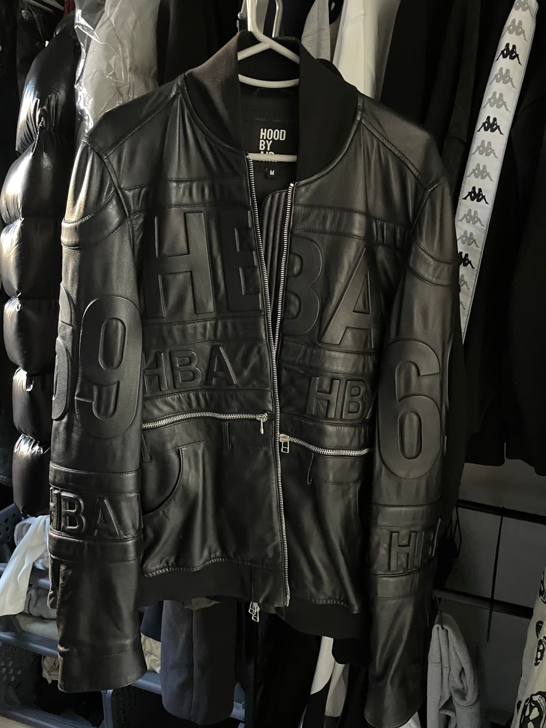 후드바이에어 가죽자켓 상품이미지1