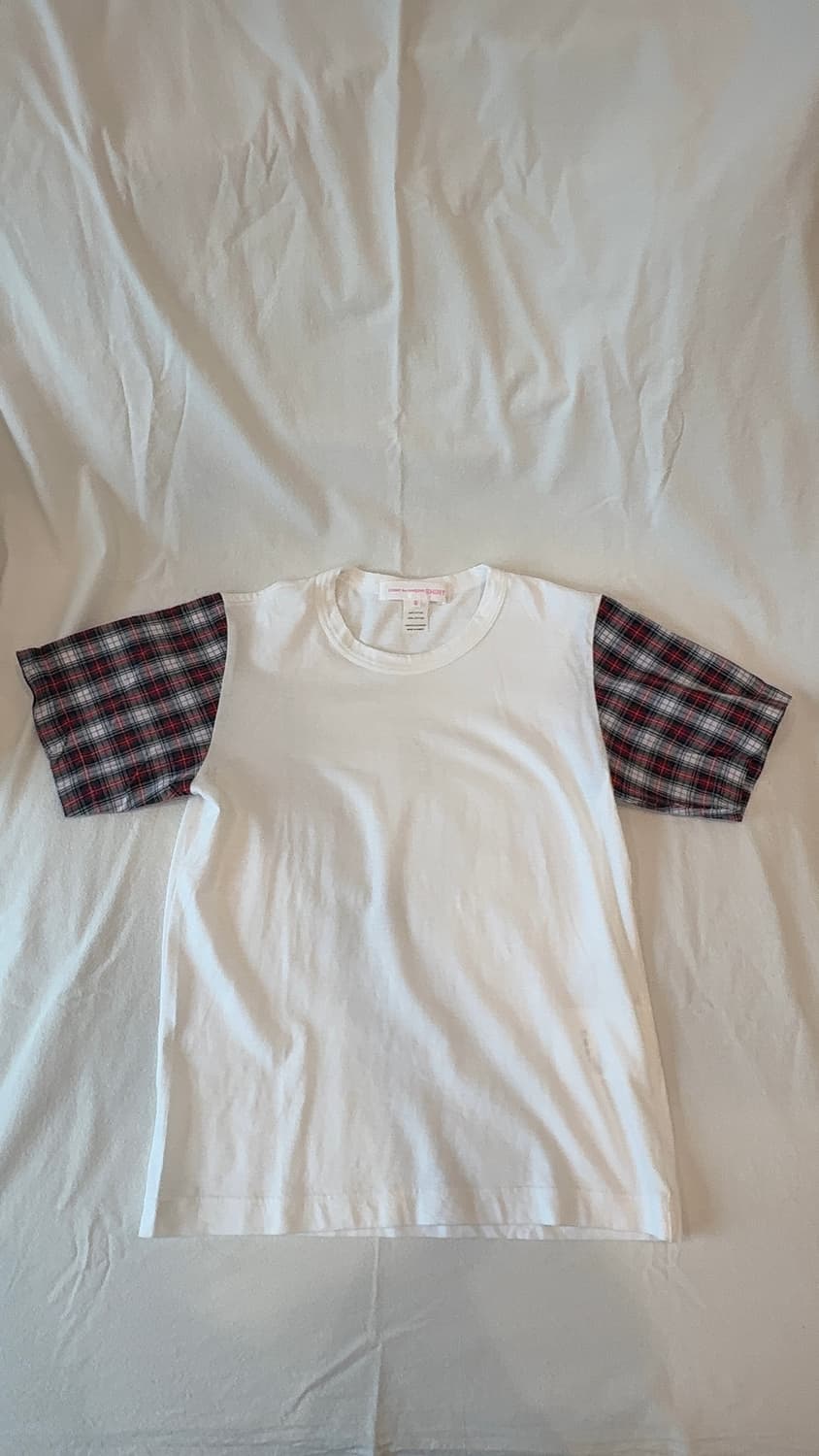 Comme des Garçons SHIRT 타탄 체크 반팔 티셔츠 상품이미지2