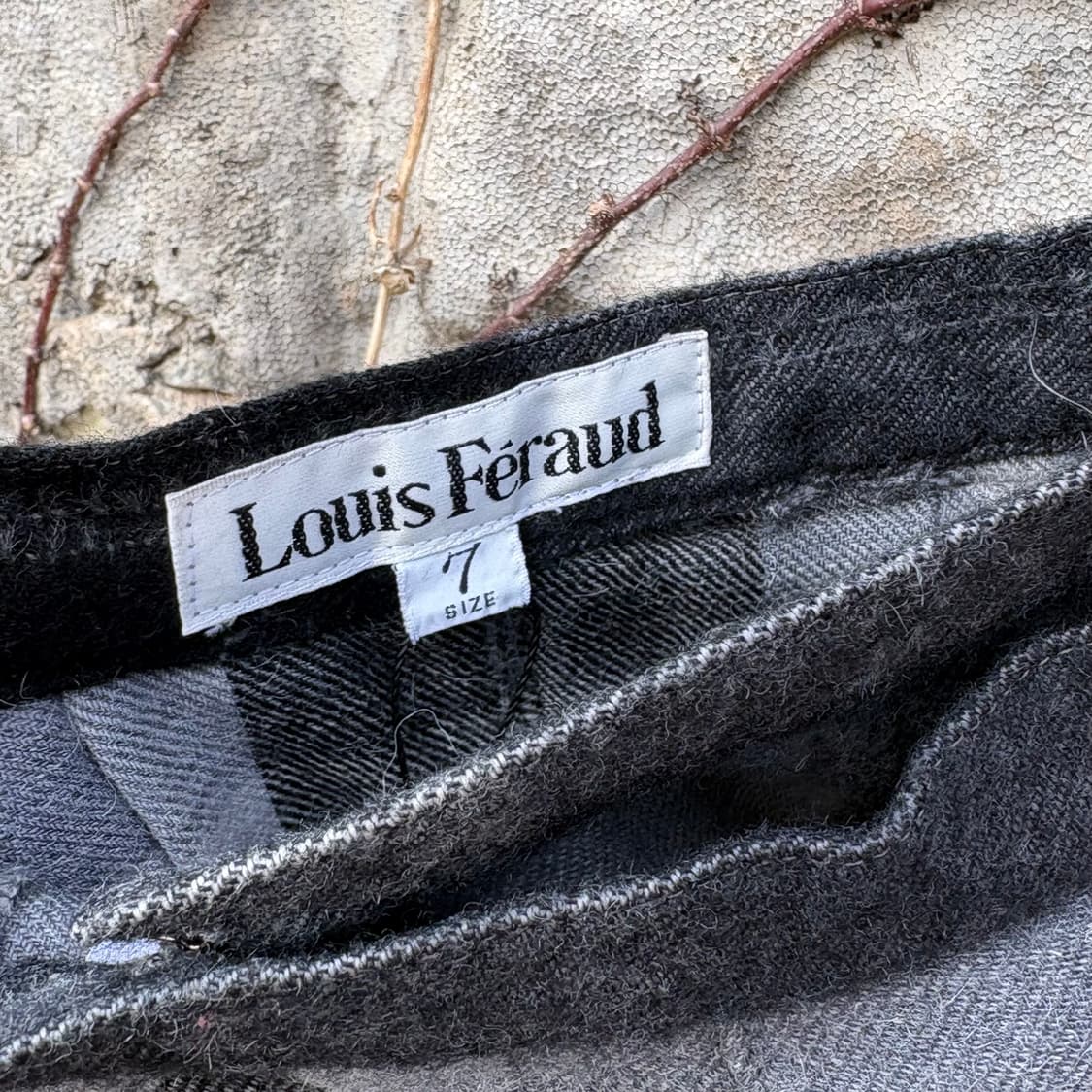 알파카 울 롱 체크 플리츠 랩스커트 빈티지 웨스턴 보헤미안 상품이미지3