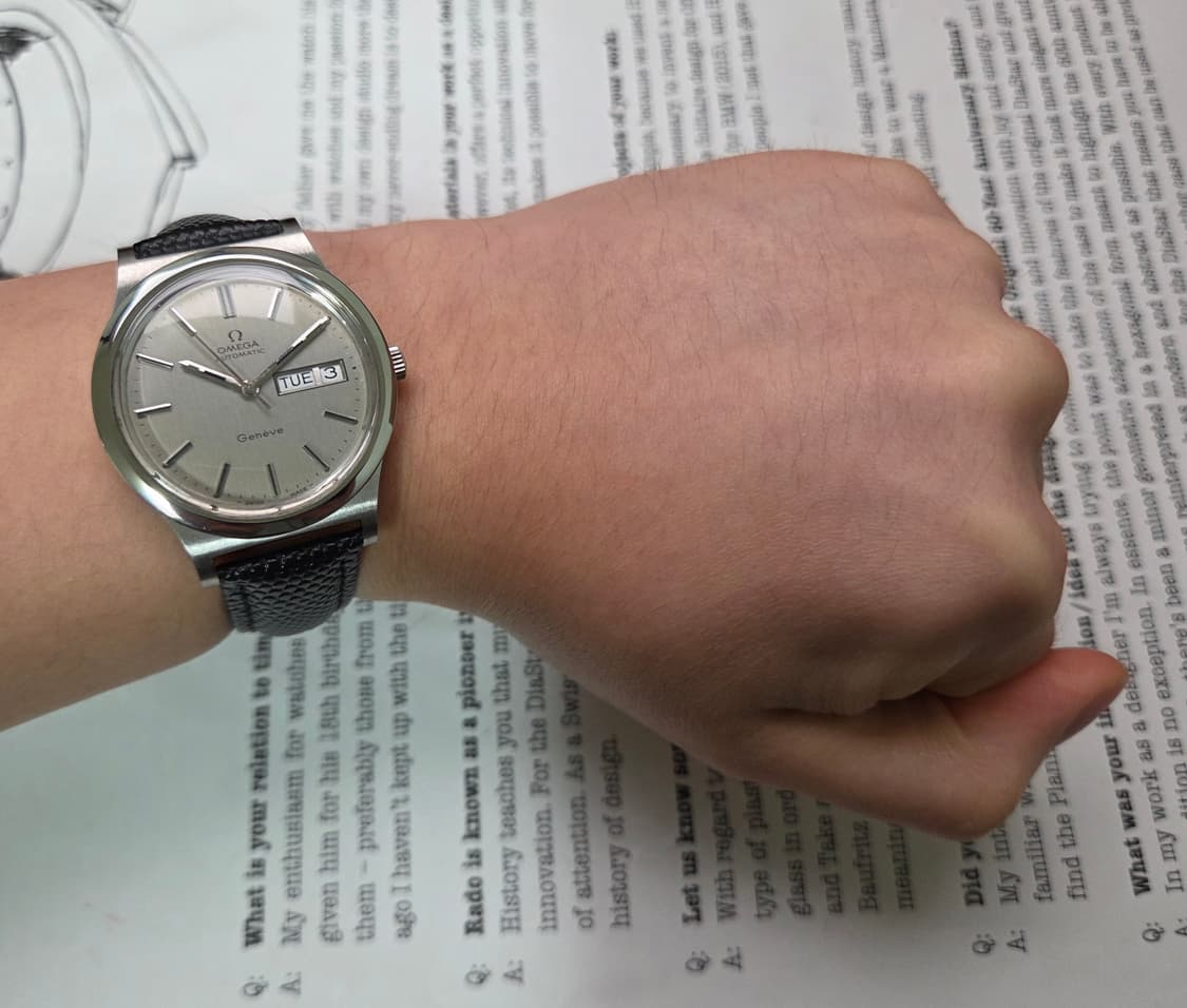빈티지 오메가 제네브 오리지널 실버판 데이데이트 오토매틱 상품이미지7