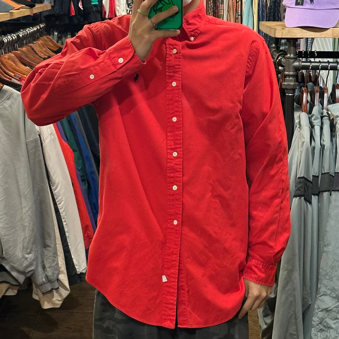 [HI] 폴로 랄프로렌 셔츠 레드 상품이미지2