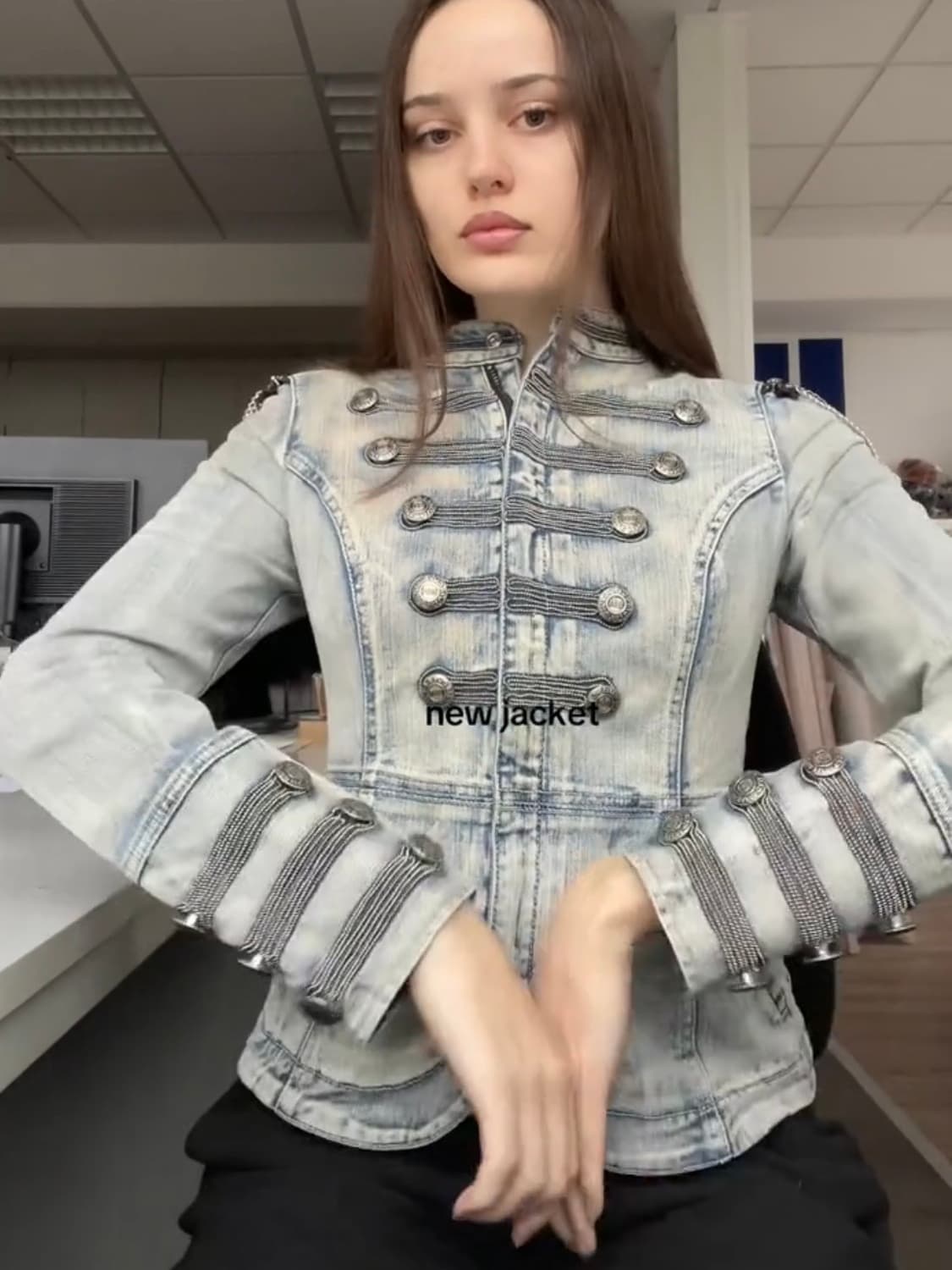 GUESS Napoleon Chain  Denim Jacket  상품이미지1