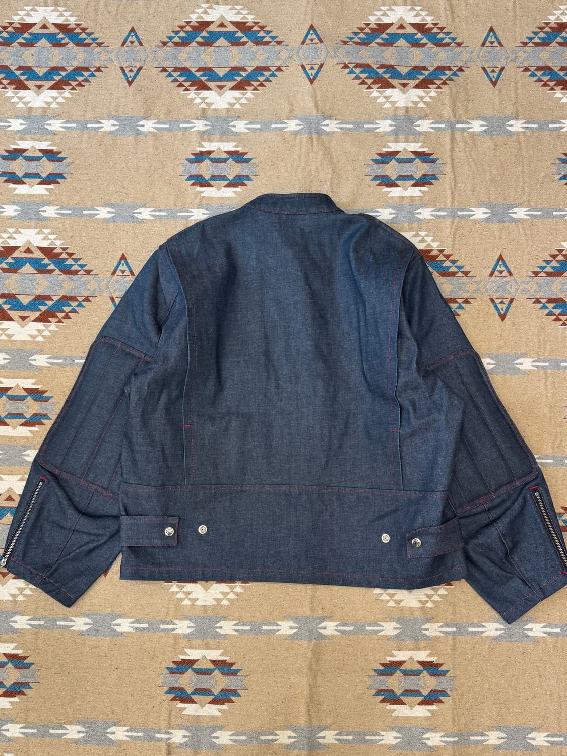 [3][L] 캐피탈 14온즈 데님 토도테레노 모토크로스 자켓 인디고 상품이미지5