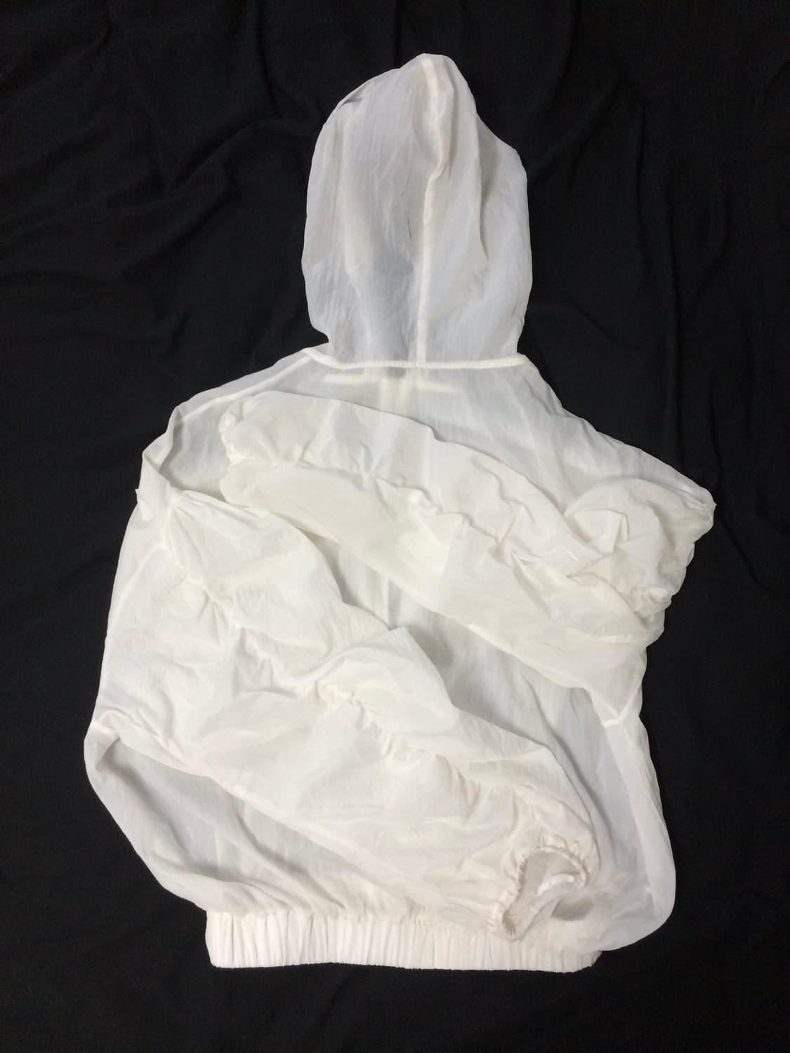 셔링 바람막이 화이트 상품이미지1