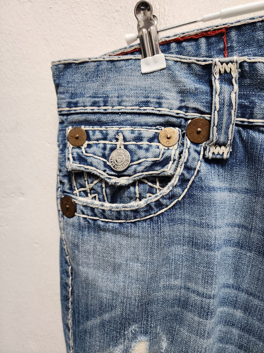 트루릴리젼 BILLY SUPER T 스티치 데님 청바지 상품이미지4