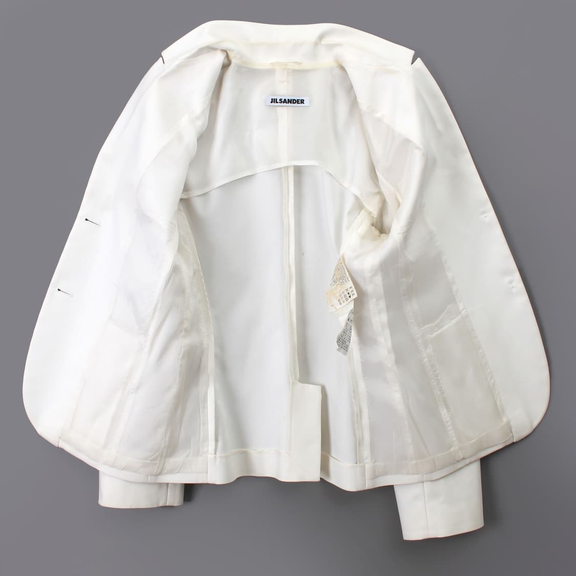 질샌더 Jilsander 빈티지 화이트 코튼 면 싱글 자켓 상품이미지8