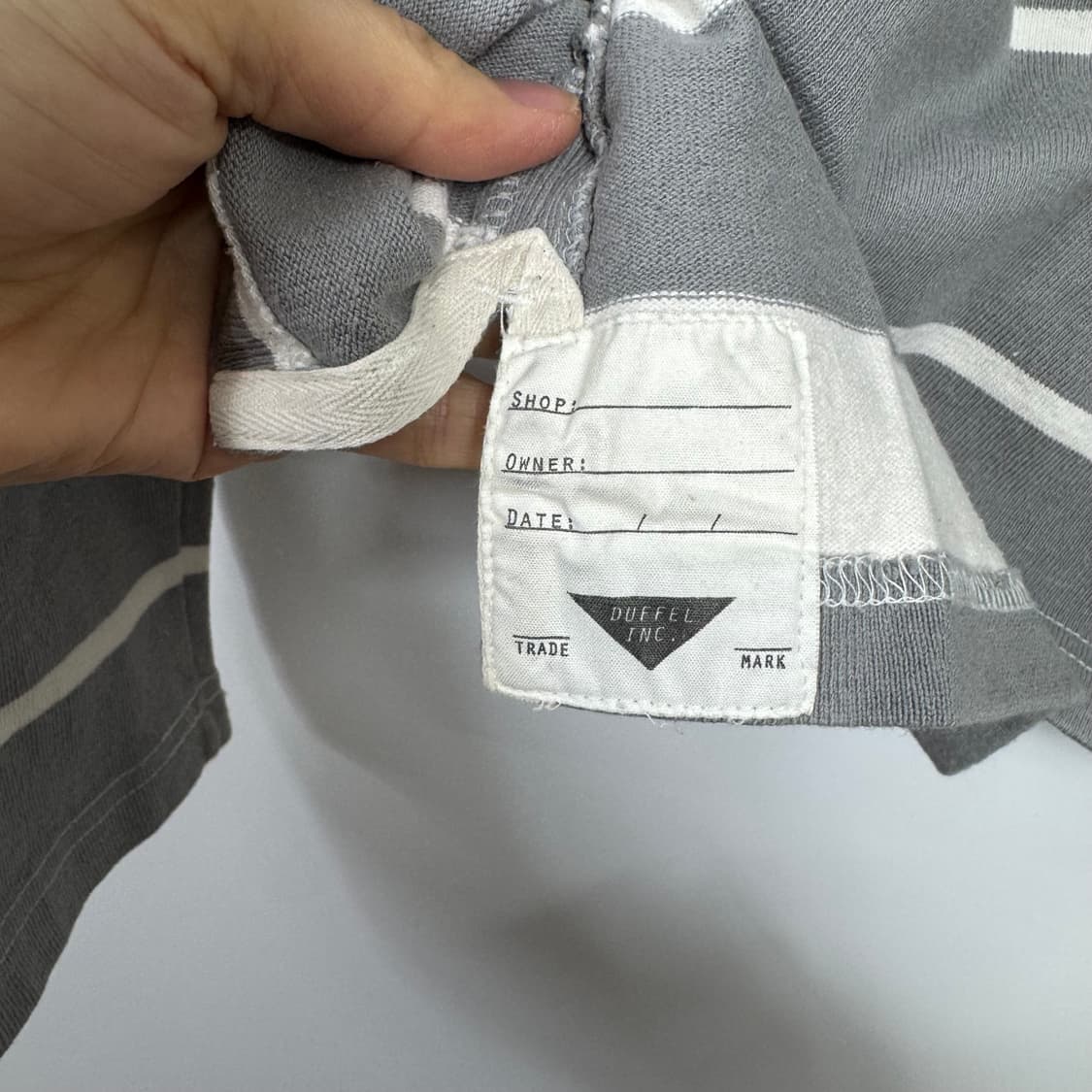 스펙테이터 스트라이프 보트넥 보더 티셔츠 남성XL 상품이미지10