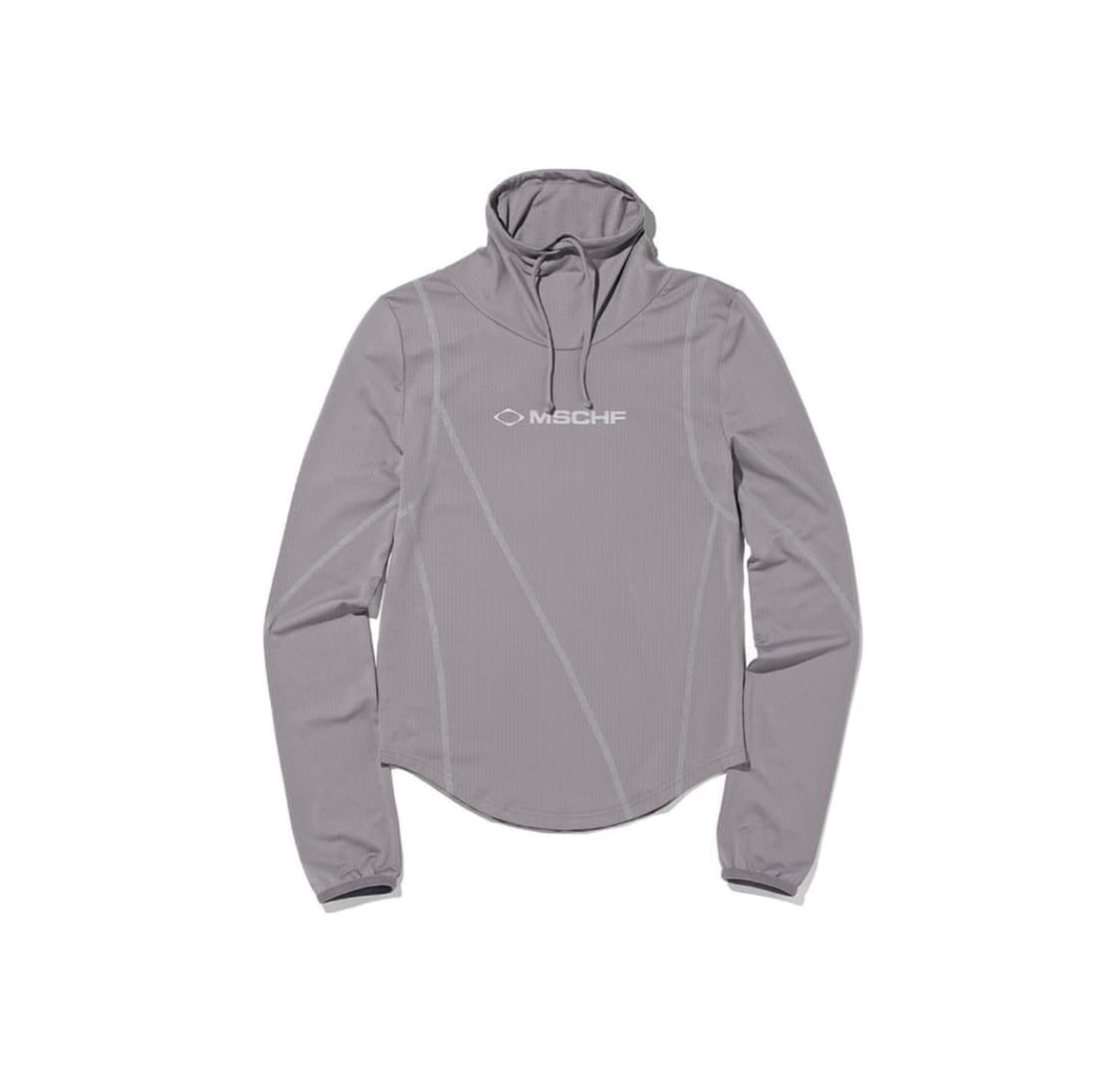 (W) 미스치프 드레이프드 터틀넥 탑 그레이 상품이미지2