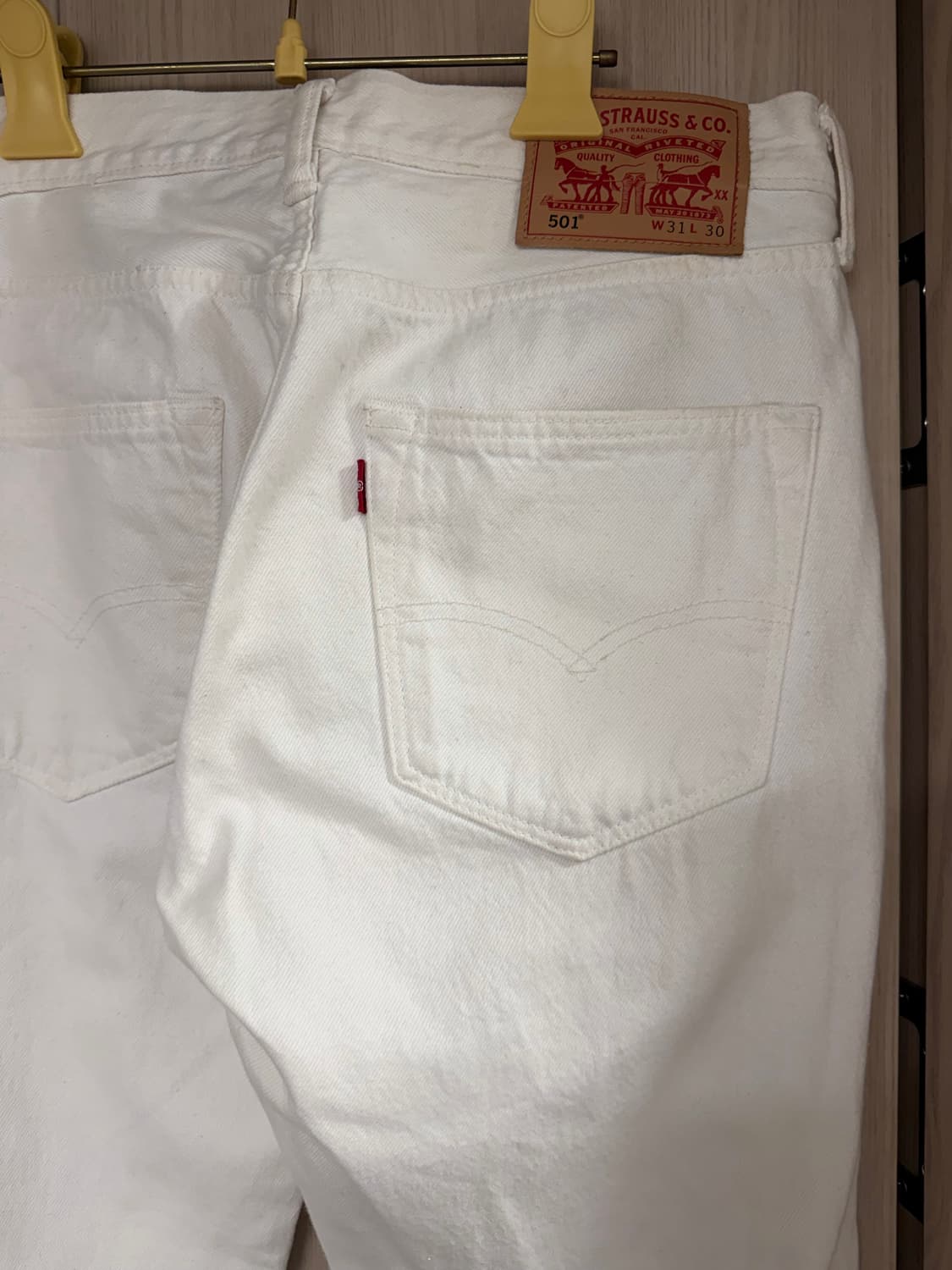 리바이스 501 화이트 진 상품이미지5