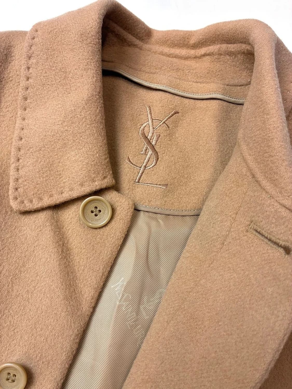 생로랑 YSL 00s 울 핸드메이드 코트 PN5442 상품이미지3