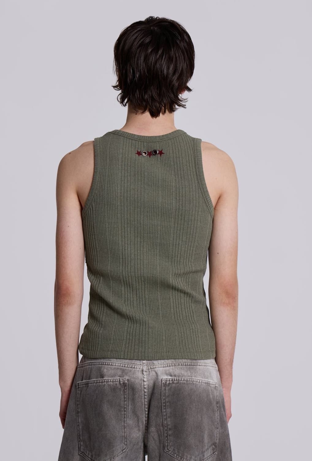 제이디드런던 Khaki Hardware Rib Vest 상품이미지4