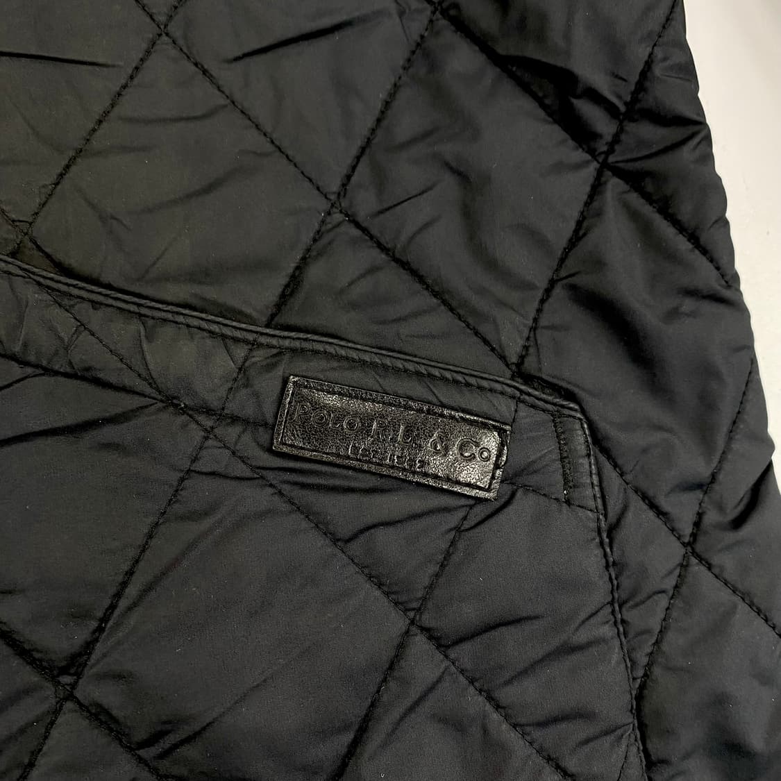 폴로 신형 블랙 포켓 퀼팅 자켓 (100) 상품이미지3