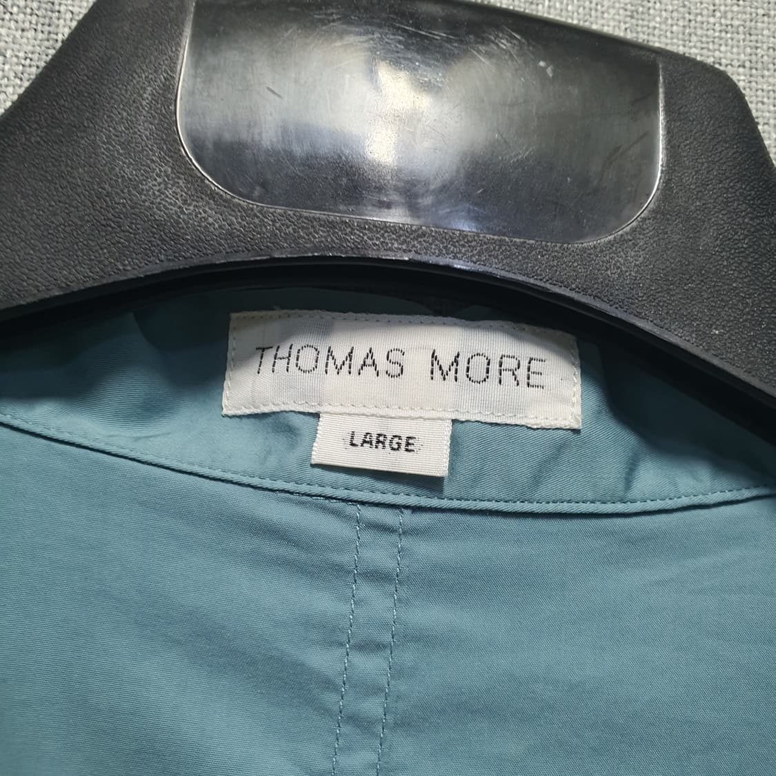 토마스 모어 노치드  반팔 셔츠 헤이즈 블루 L 상품이미지4