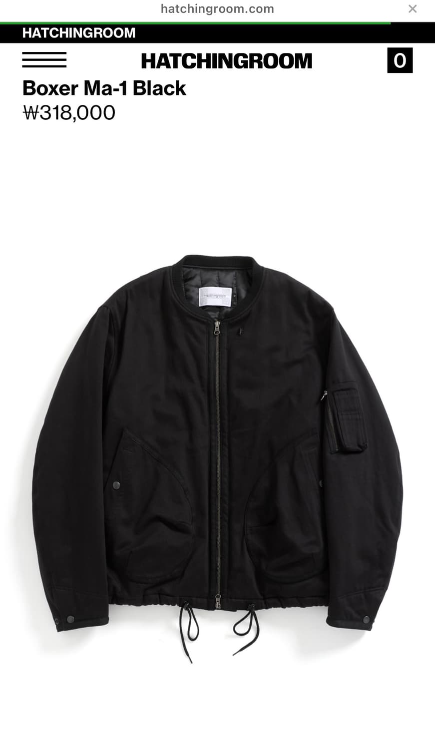 Boxer Ma-1 Black 상품이미지1