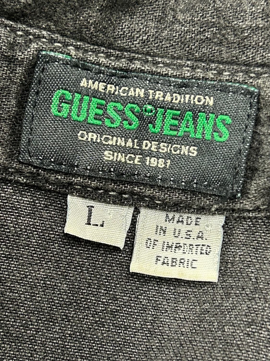 GUESS U.S.A 블랙 데님 웨스턴 셔츠 상품이미지6