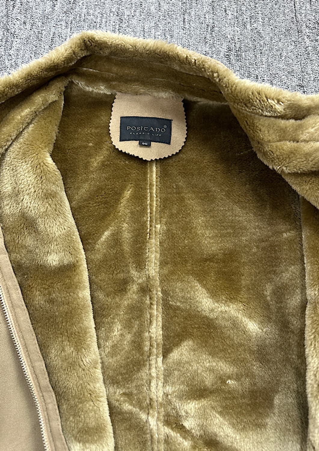 빈티지 비건 무스탕 자켓 100 상품이미지3