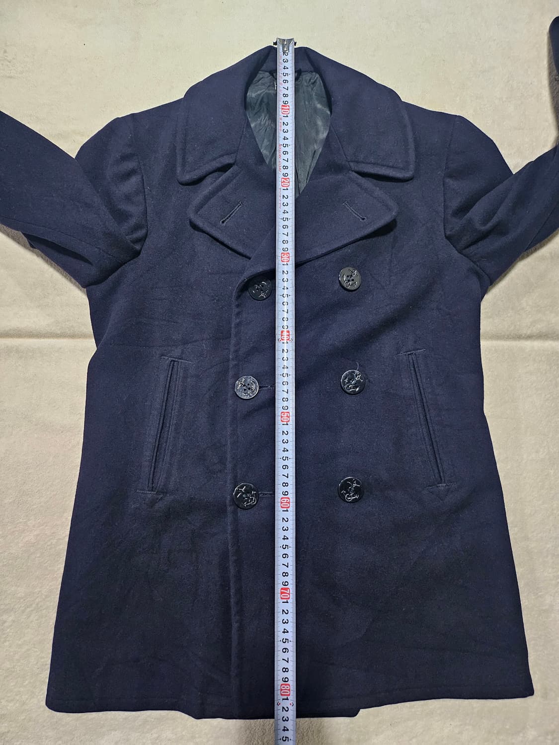 70s 미군오리지날 멜톤 브라운 피코트 상품이미지10