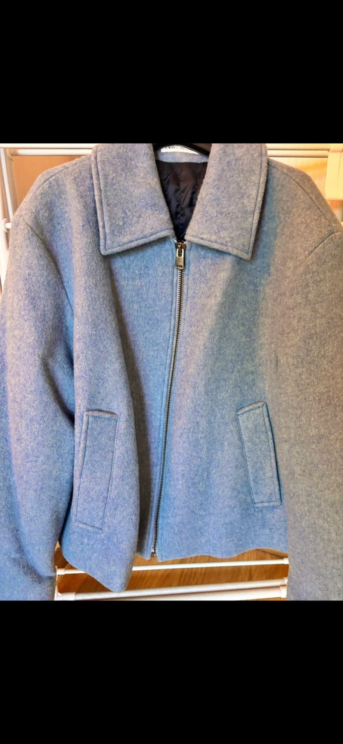 자라 블루 울자켓 상품이미지4