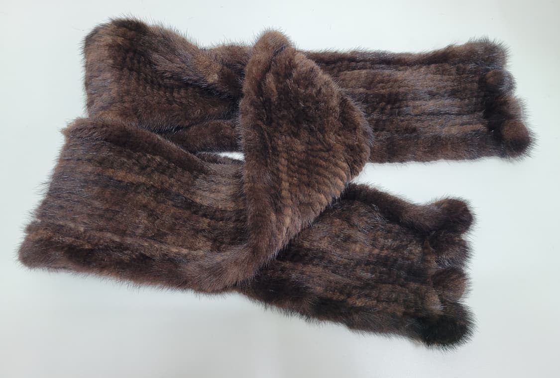 찰스쥬르당 천연 밍크 머플러 / 총장 165 브라운
 상품이미지2