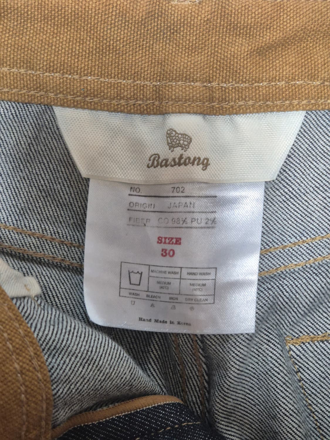 바스통 702 인디고 데님 30사이즈 상품이미지4