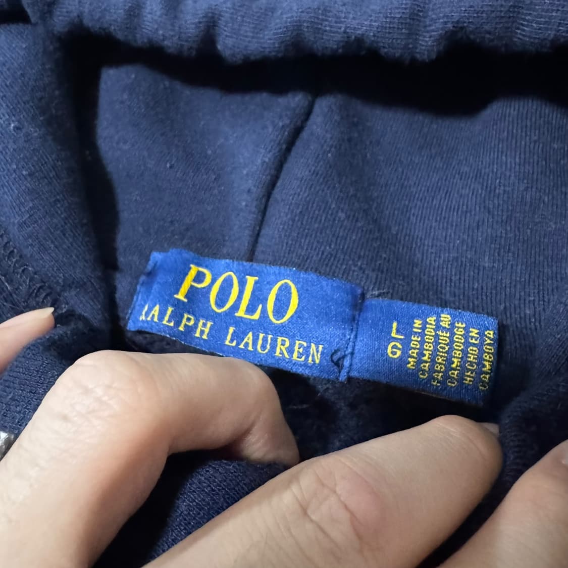 신형 폴로 랄프로렌 네이비 후드티셔츠 상품이미지3