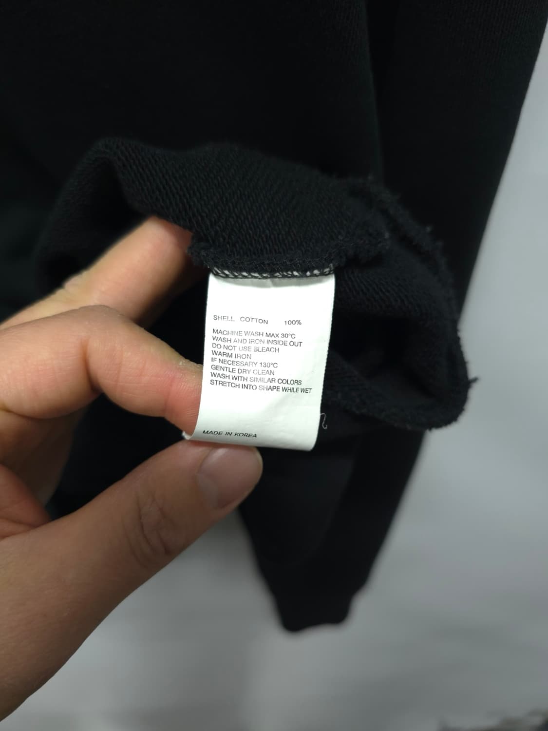 비바스튜디오 로고 맨투맨 블랙 (L사이즈) 상품이미지10