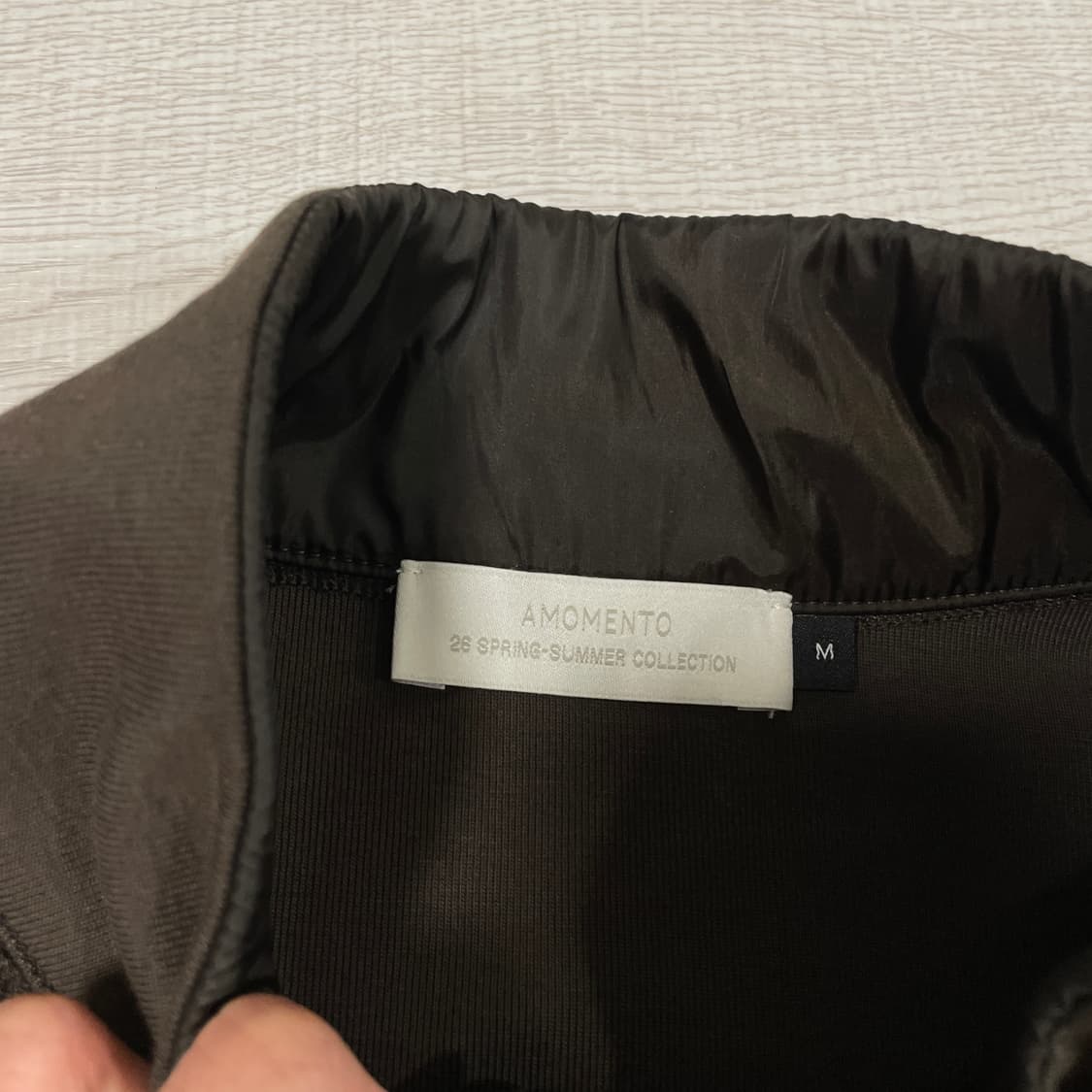 아모멘토 포켓 집업 자켓 Pocket Zip Up Jumper, Brow 상품이미지2