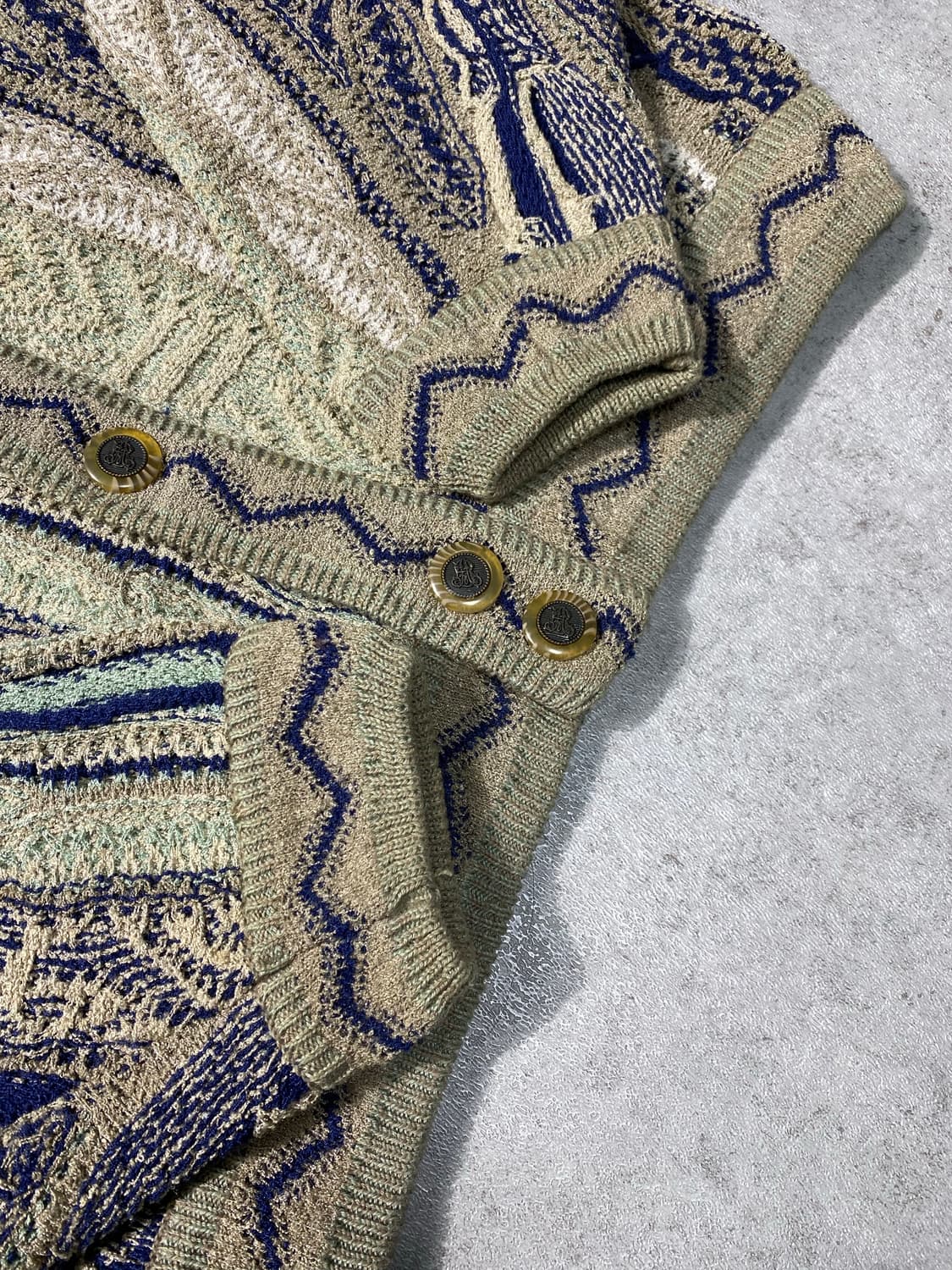 [L-XL] 90s Old Country 올드컨트리 케이블니트 가디건 상품이미지5