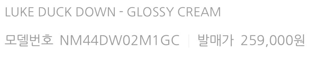 [노매뉴얼] 글로시 패딩 LUKE DUCK DOWN 상품이미지6