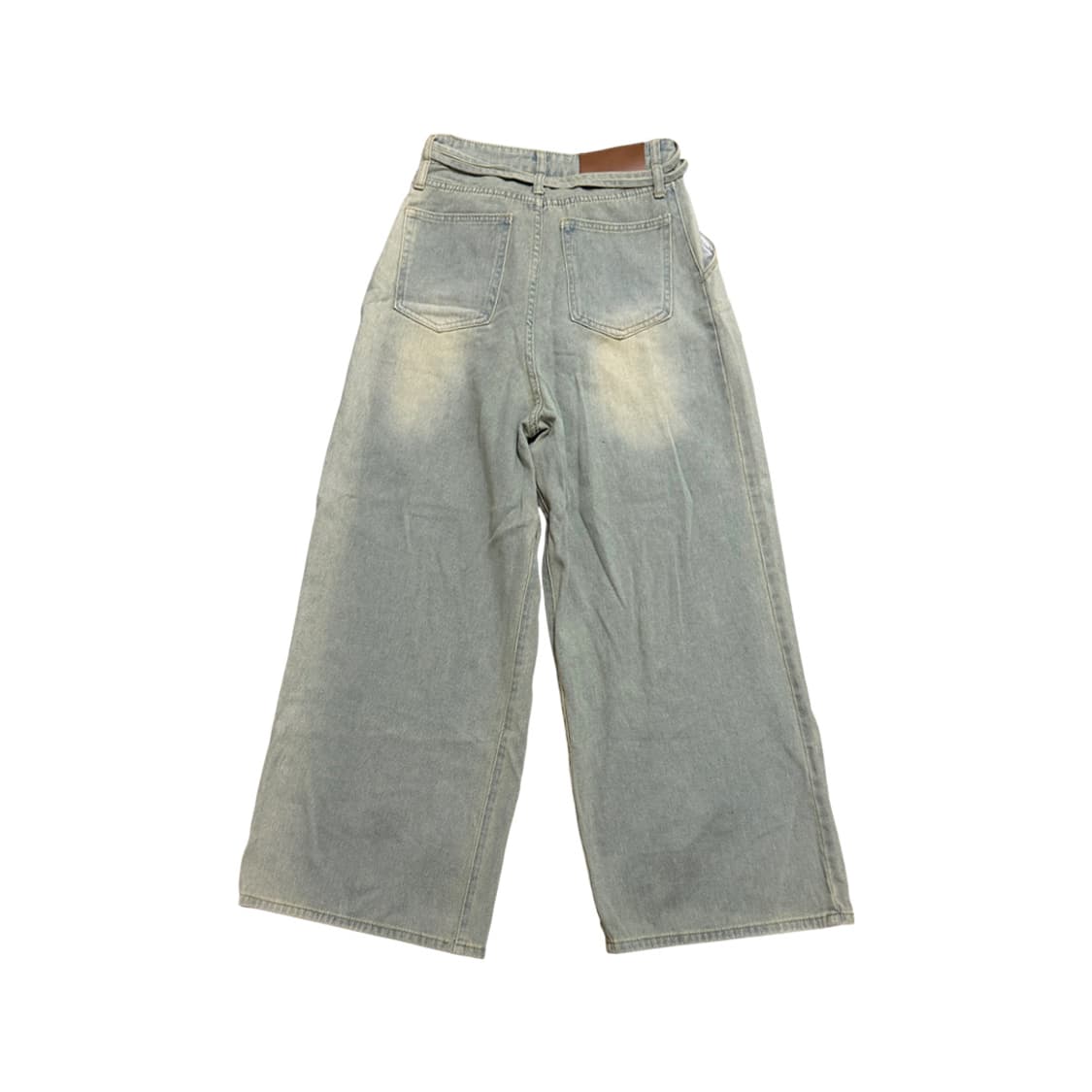 String Detail Vintage Wide Denim Pants 상품이미지2