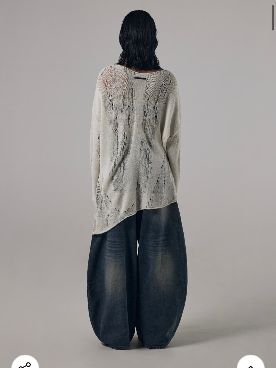 (택포) 트리밍버드 brindled see-through knit 상품이미지2