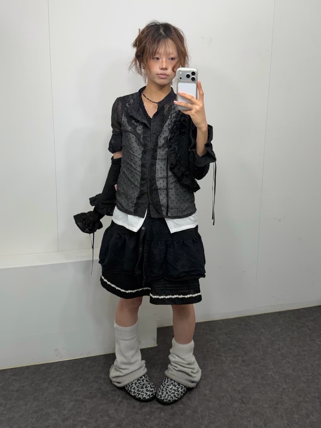 𖤐블랙 레이스 모리 set𖤐 상품이미지2