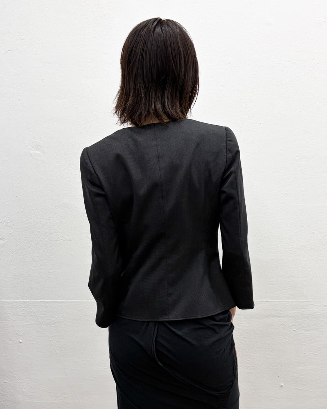 아르마니 꼴레지오니 2009S/S 러플 프론트 테일러드 자켓 상품이미지2