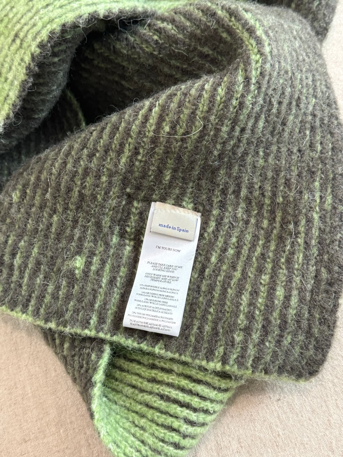 팔로마 울 그린 머플러 상품이미지4