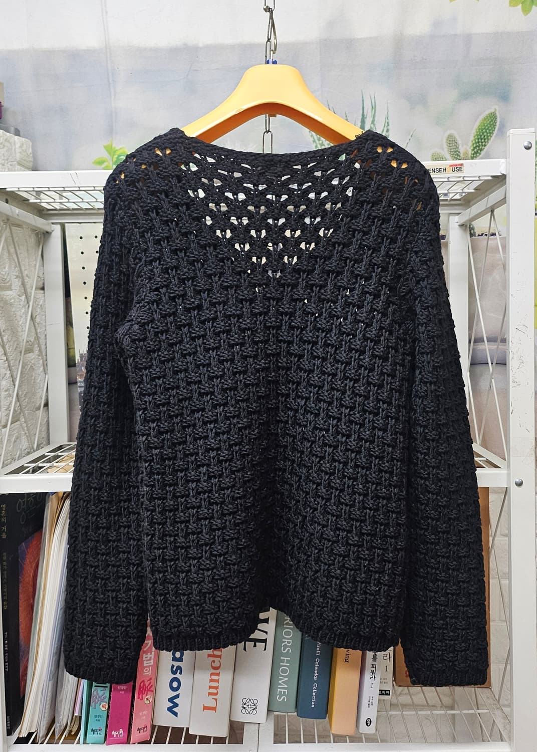 막스마라 여성니트 S 55~슬림66 버진울 크로셰 니트 스웨터 AD13 상품이미지4
