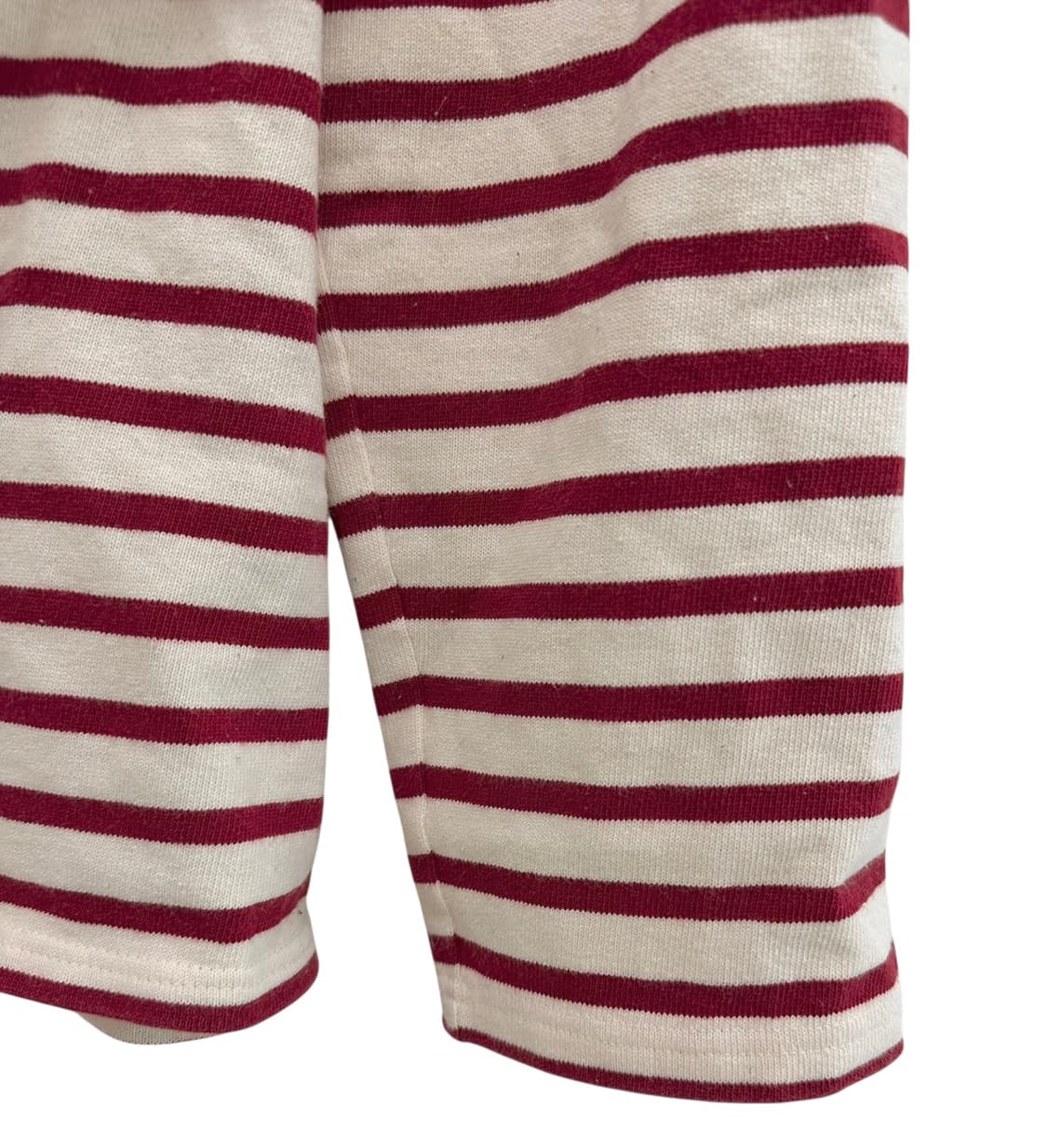 세인트제임스 롱슬리브 긴팔티 아이보리&버건디 (XS) 상품이미지6